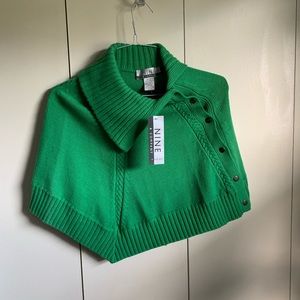 Green Sweater with Buttons